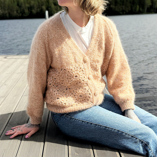 Flower Cardigan Knitting Pattern