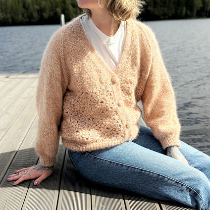 Flower Cardigan Knitting Pattern