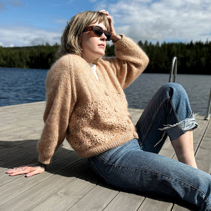Flower Cardigan Knitting Pattern