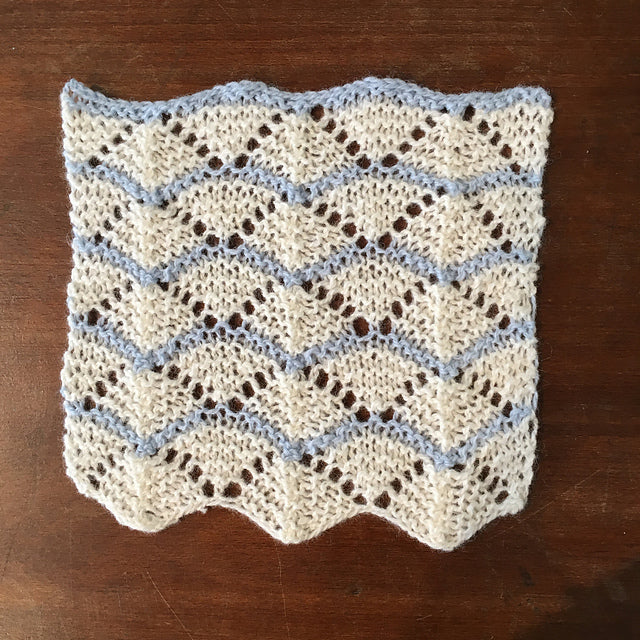 Beginner Chevron Blanket Knitting Pattern