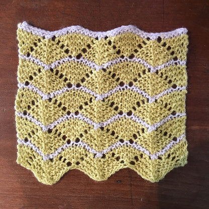 Beginner Chevron Blanket Knitting Pattern