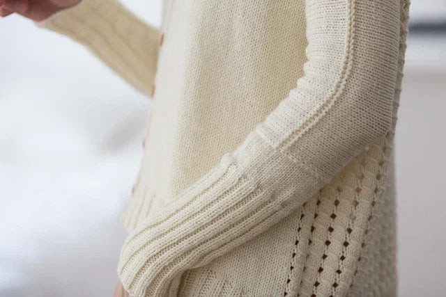 Lace Back Cardigan  Knitting Pattern