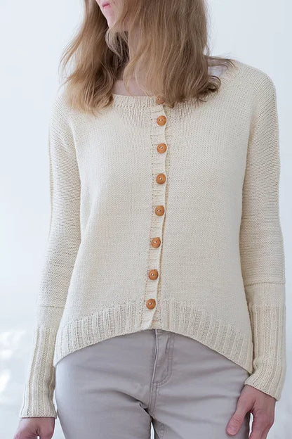 Lace Back Cardigan  Knitting Pattern