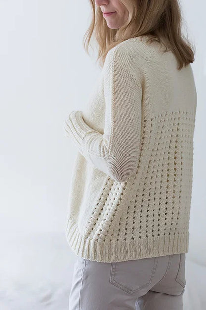 Lace Back Cardigan  Knitting Pattern