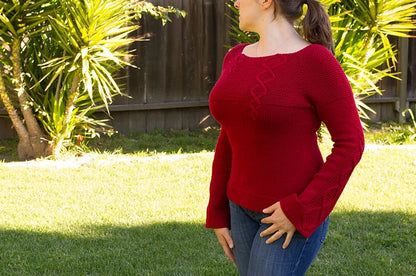 Soft Cable Sweater Knitting Pattern