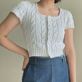 Cable Square Top Knitting Pattern