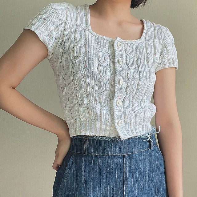 Cable Square Top Knitting Pattern