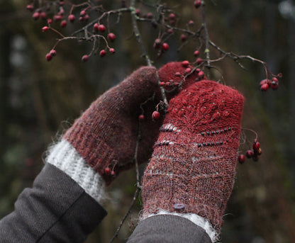 Beaded Lace Mittens Knitting Pattern