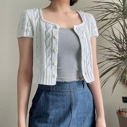 Cable Square Top Knitting Pattern