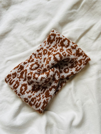 Animal Print Headband Knitting Pattern