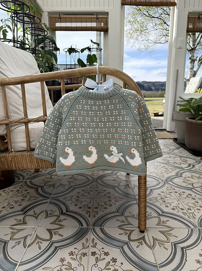 Kids Motif Sweater Knitting Pattern