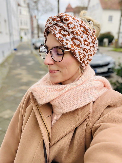 Animal Print Headband Knitting Pattern