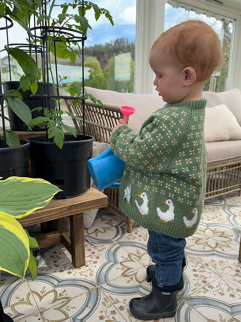 Kids Motif Sweater Knitting Pattern