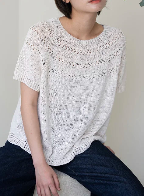Lace Summer Tee Knitting Pattern