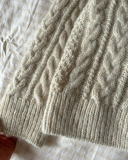 Mohair Cable Sweater Knitting Pattern