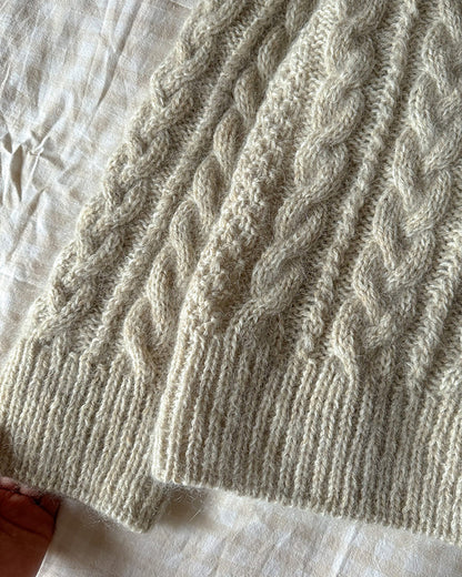 Mohair Cable Sweater Knitting Pattern