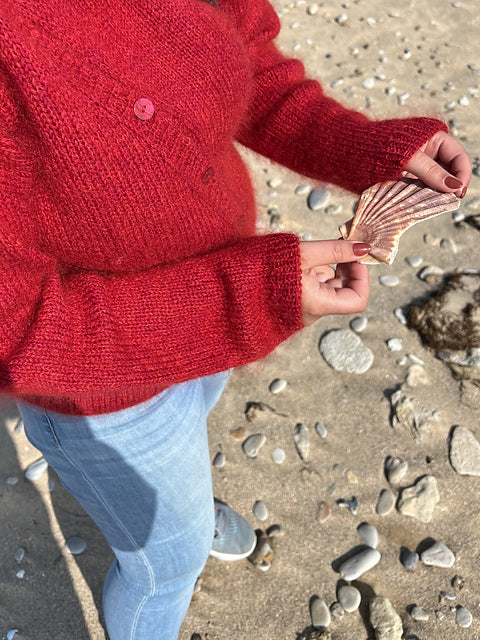 Asym Button Sweater Knitting Pattern