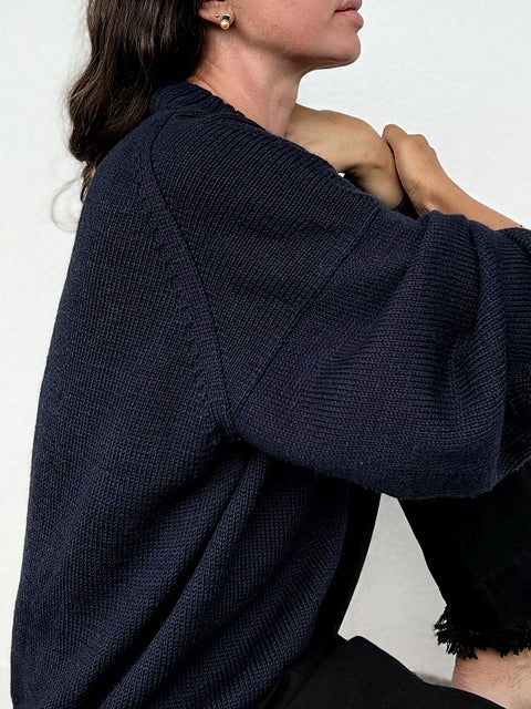 Saddle Sweater Knitting Pattern