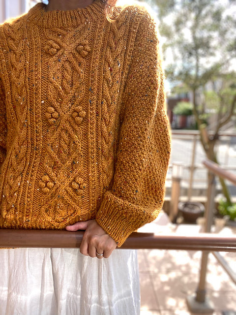 Bobble Sweater Knitting Pattern