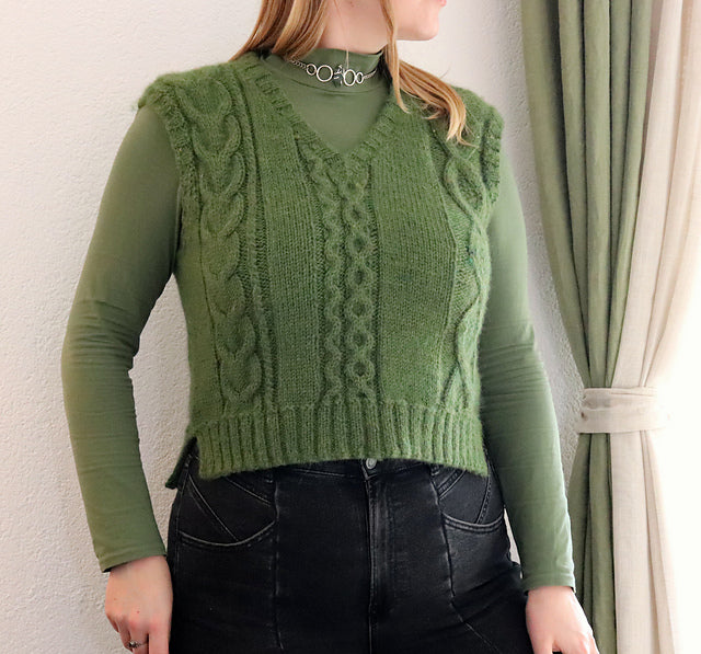 Cable Slipover Knitting Pattern