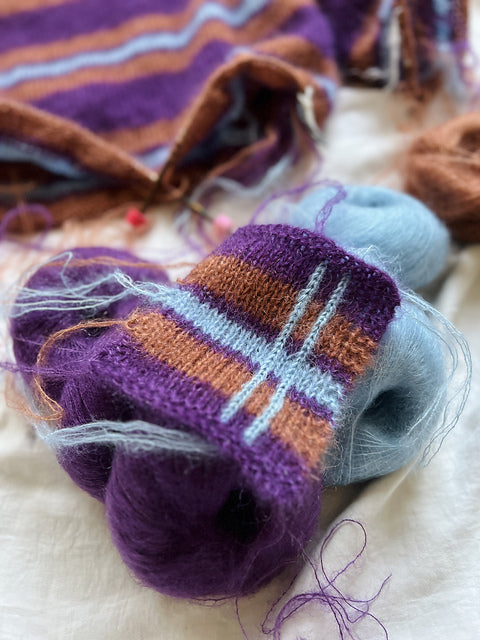 Oversized Stripe Sweater Knitting Pattern