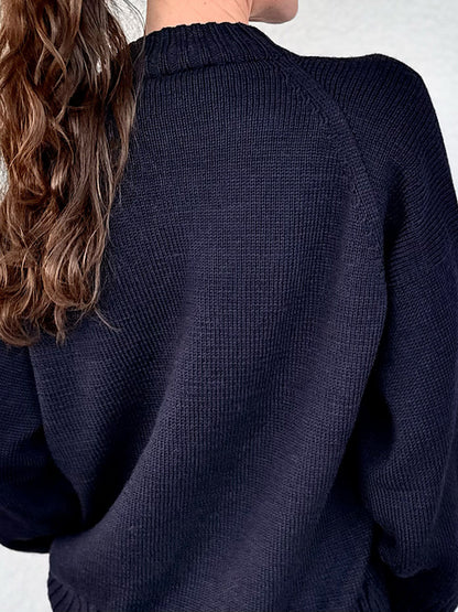 Saddle Sweater Knitting Pattern