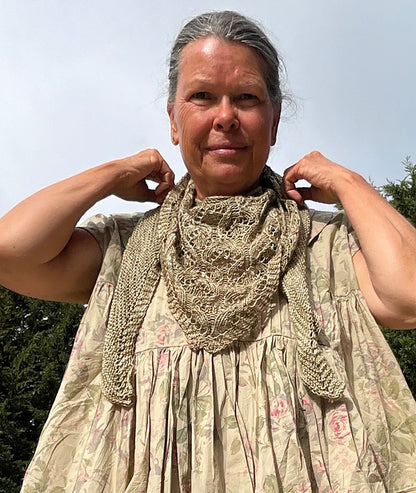 Flowing Lace Shawl Knitting Pattern