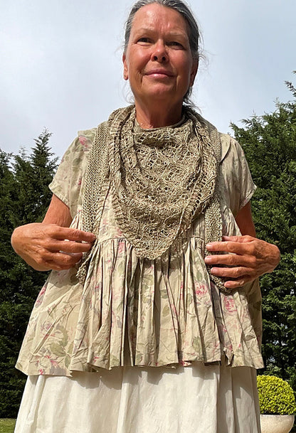 Flowing Lace Shawl Knitting Pattern