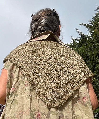 Flowing Lace Shawl Knitting Pattern