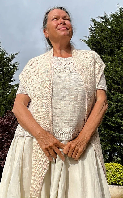 Flowing Lace Shawl Knitting Pattern