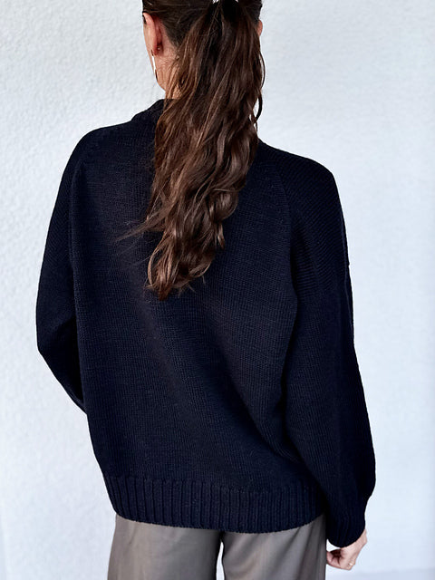 Saddle Sweater Knitting Pattern