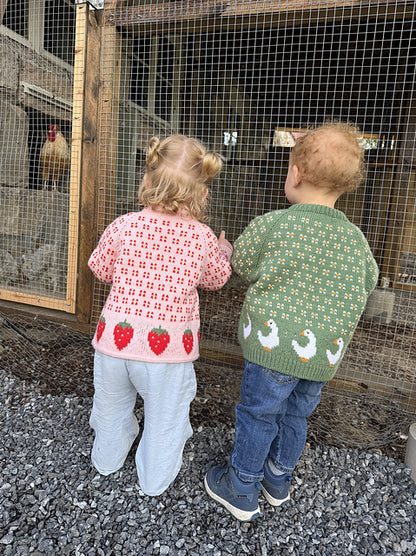 Kids Motif Sweater Knitting Pattern