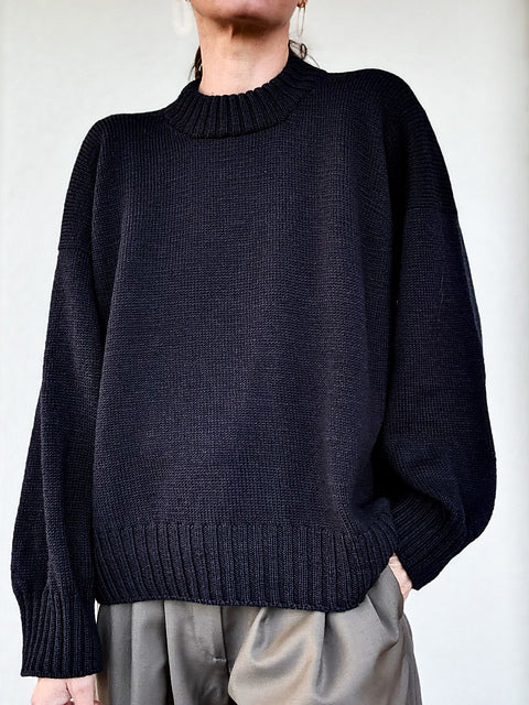 Saddle Sweater Knitting Pattern