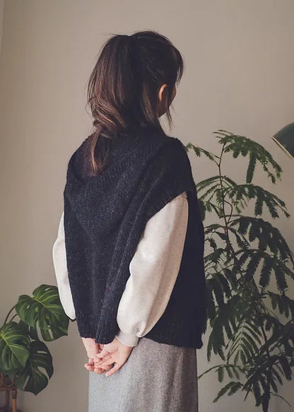 Hooded Vest Knitting Pattern