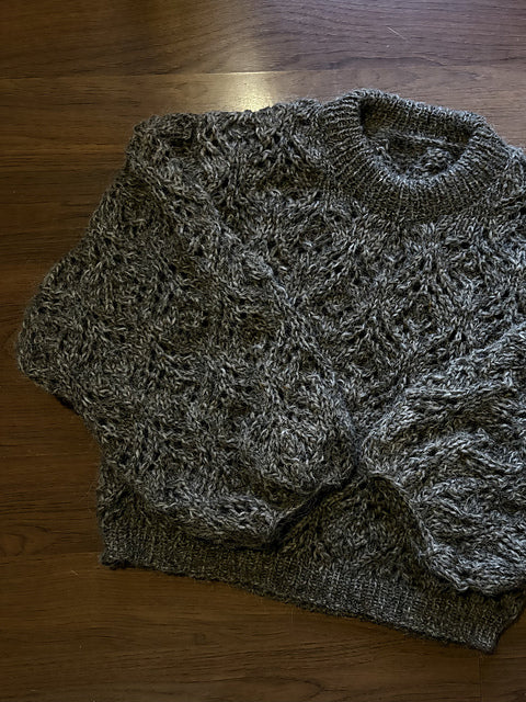 Chunky Lace Sweater Knitting Pattern