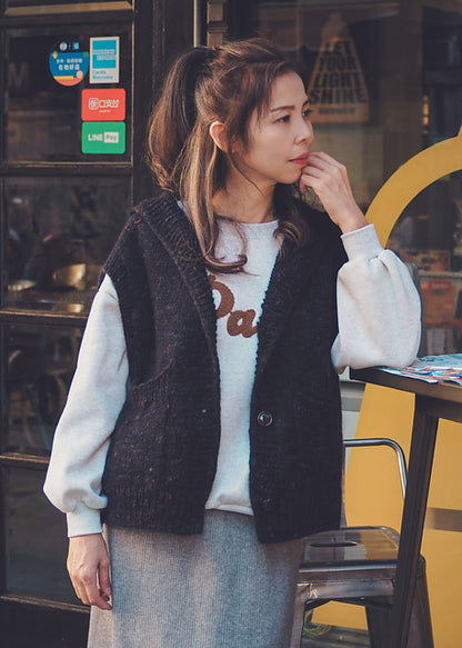 Hooded Vest Knitting Pattern