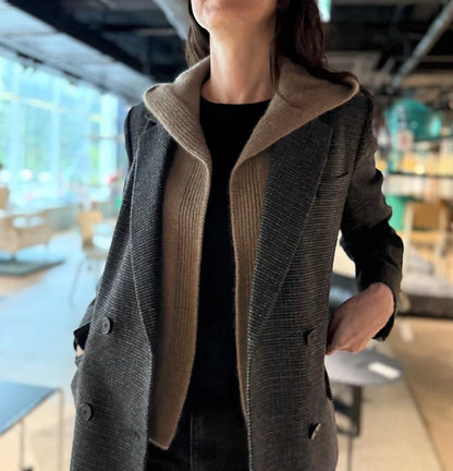 2-in-1 Hooded Vest Knitting Pattern
