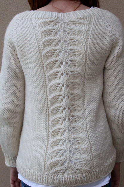 Kids Lace Sweater Knitting Pattern