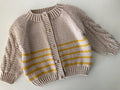 Striped Baby Cardigan Knitting Pattern