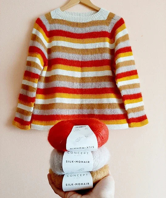 Colorline Sweater Knitting Pattern