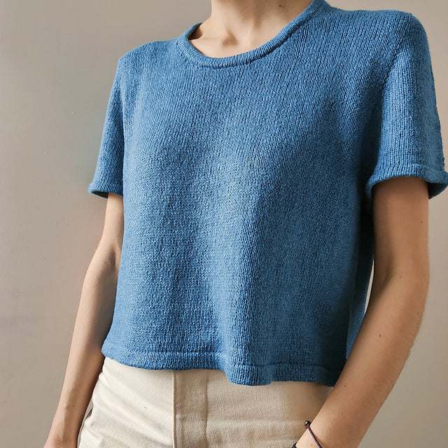 Contrast Tee Knitting Pattern