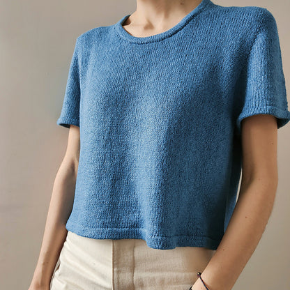 Contrast Tee Knitting Pattern