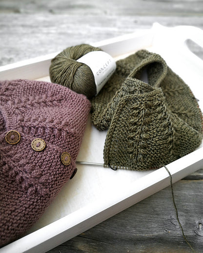 Baby Fern Cardigan Knitting Pattern