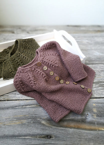 Baby Fern Cardigan Knitting Pattern