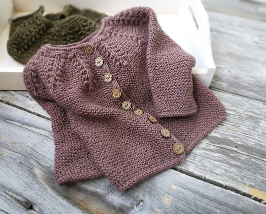 Baby Fern Cardigan Knitting Pattern