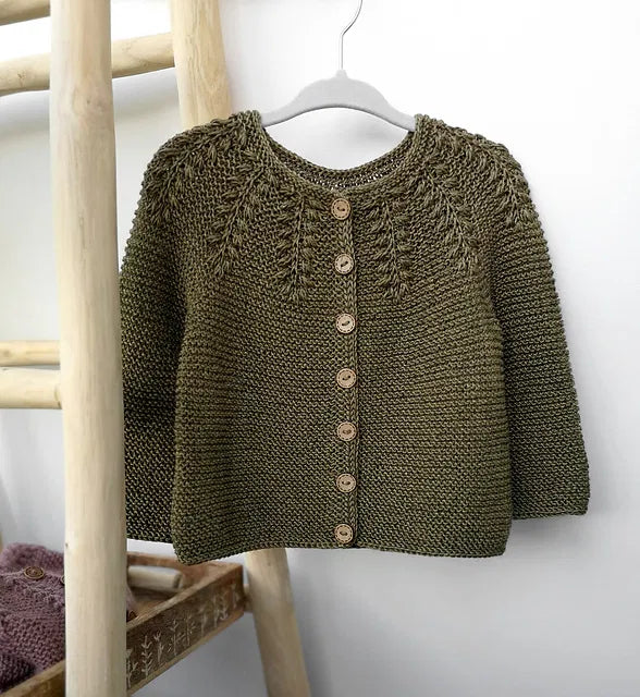 Baby Fern Cardigan Knitting Pattern