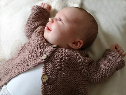 Baby Fern Cardigan Knitting Pattern