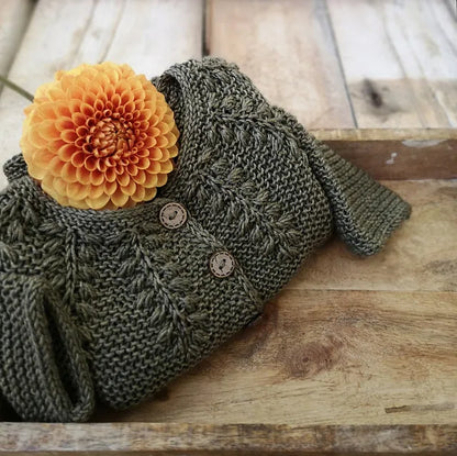 Baby Fern Cardigan Knitting Pattern
