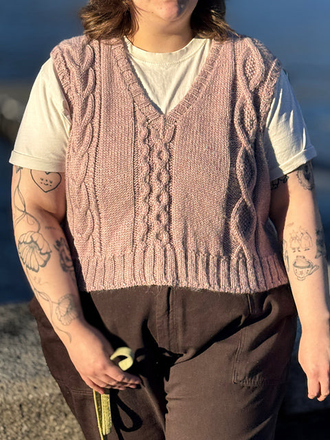 Cable Slipover Knitting Pattern