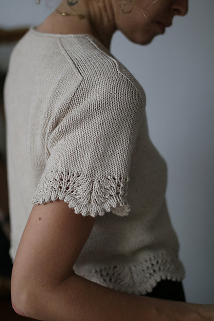 Button Blouse Knitting Pattern